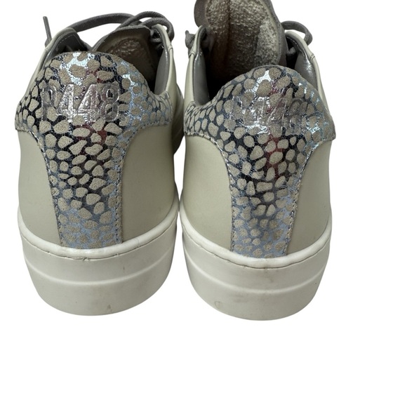 P448 Thea Platform Sneaker Women’s Size EU 40 9.5 Leather Grey White New WOBox - Picture 6 of 14